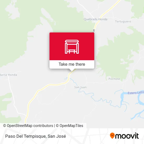 Paso Del Tempisque map