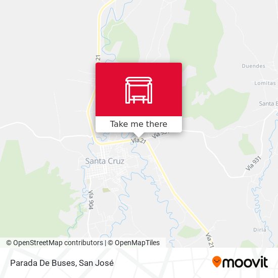 Mapa de Parada De Buses