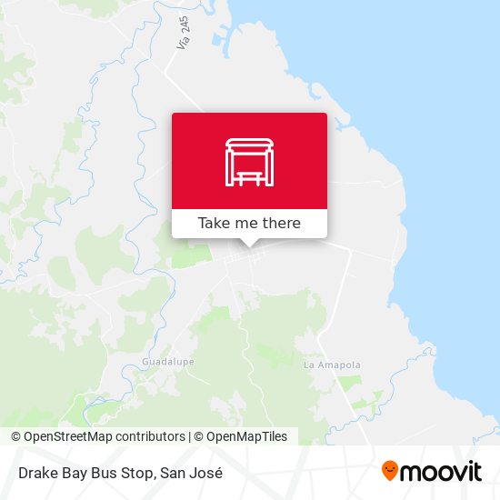 Drake Bay Bus Stop map