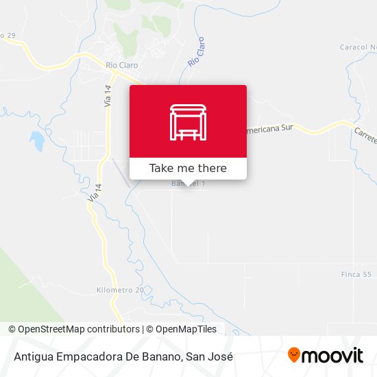 Antigua Empacadora De Banano map