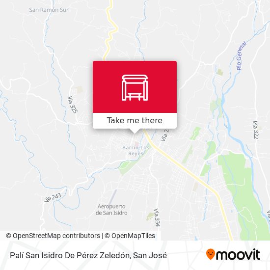 Mapa de Palí San Isidro De Pérez Zeledón