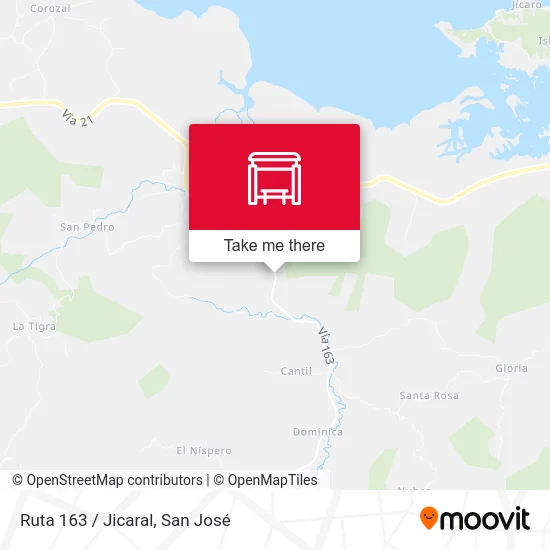 Ruta 163 / Jicaral map