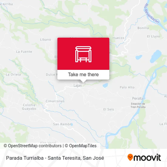 Mapa de Parada Turrialba - Santa Teresita