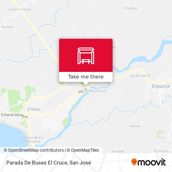 Parada De Buses El Cruce map