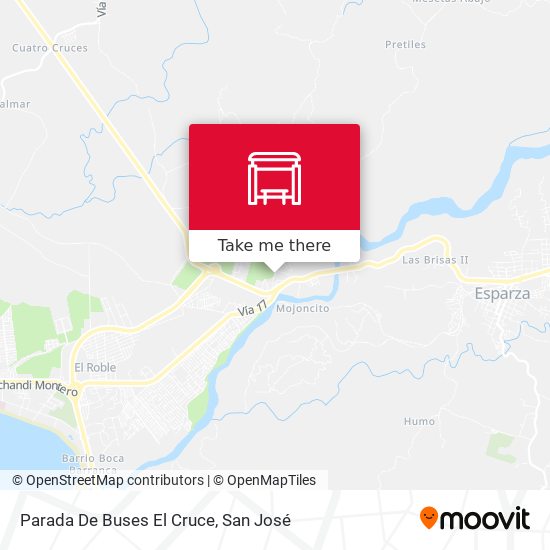 Parada De Buses El Cruce map
