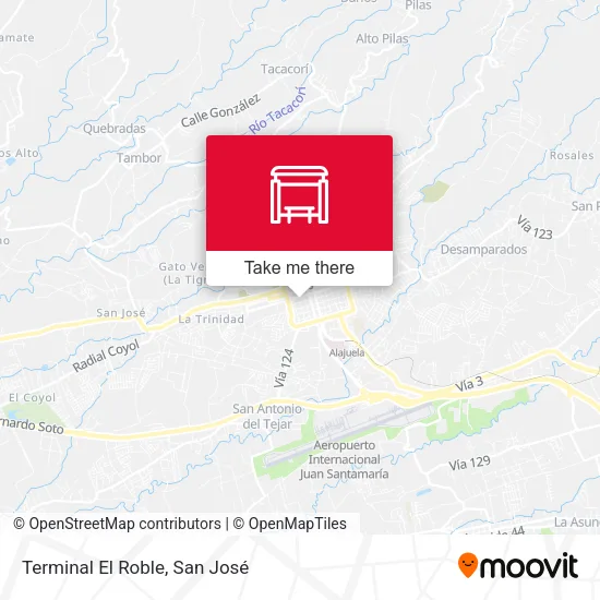 Mapa de Terminal El Roble