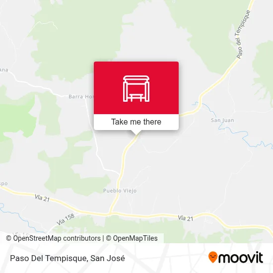 Paso Del Tempisque map