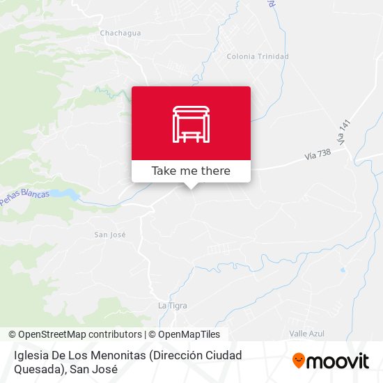 Iglesia De Los Menonitas (Dirección Ciudad Quesada) map