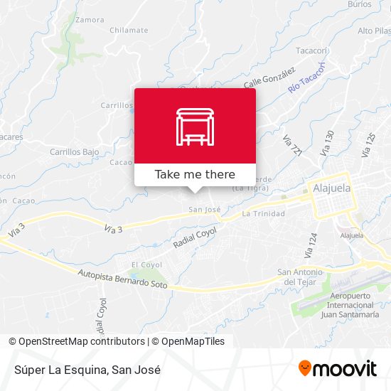 Súper La Esquina map