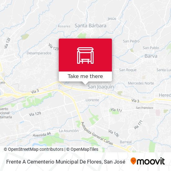 Mapa de Frente A Cementerio Municipal De Flores