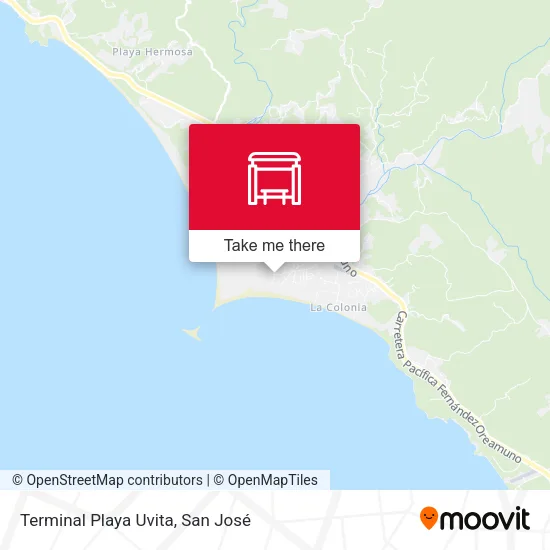 Mapa de Terminal Playa Uvita