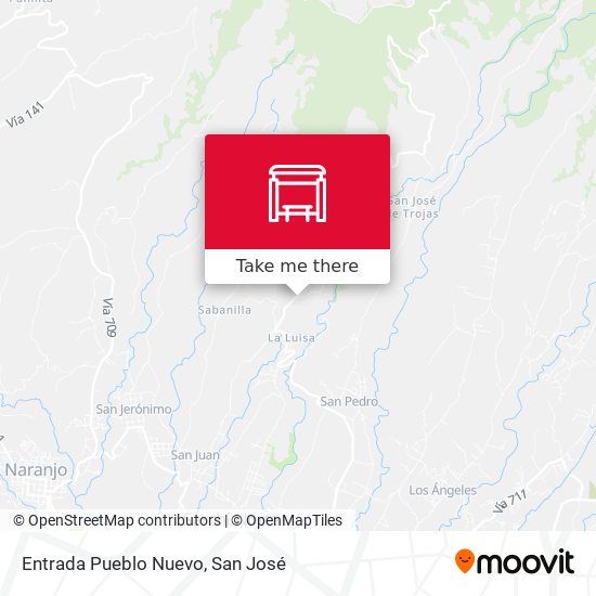 Mapa de Entrada Pueblo Nuevo