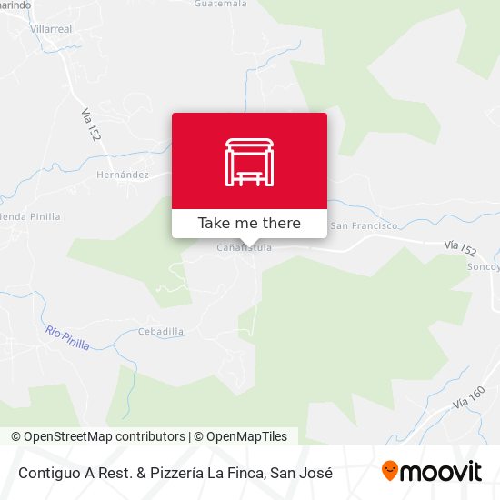 Mapa de Contiguo A Rest. & Pizzería La Finca