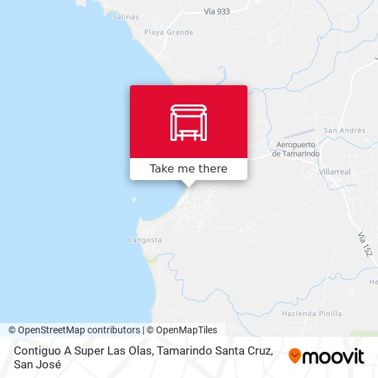 Contiguo A Super Las Olas, Tamarindo Santa Cruz map