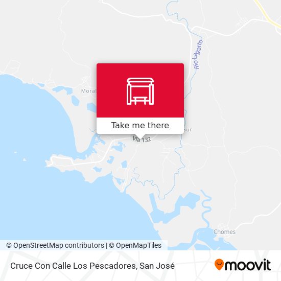 Cruce Con Calle Los Pescadores map