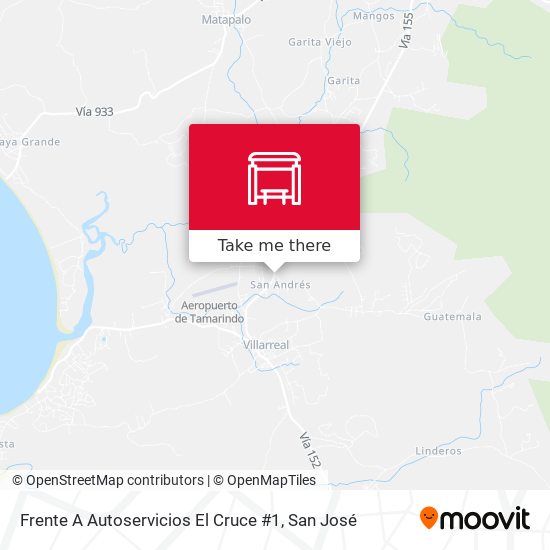 Frente A Autoservicios El Cruce #1 map