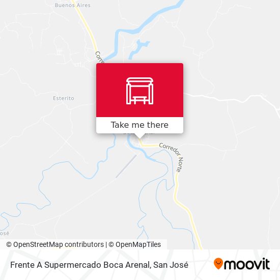 Frente A Supermercado Boca Arenal map