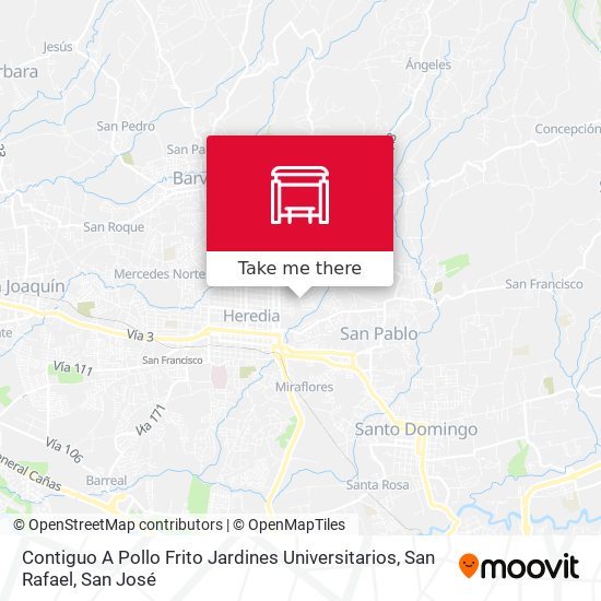 Contiguo A Pollo Frito Jardines Universitarios, San Rafael map
