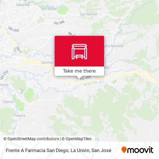 Frente A Farmacia San Diego, La Unión map