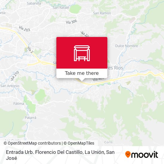 Mapa de Entrada Urb. Florencio Del Castillo, La Unión