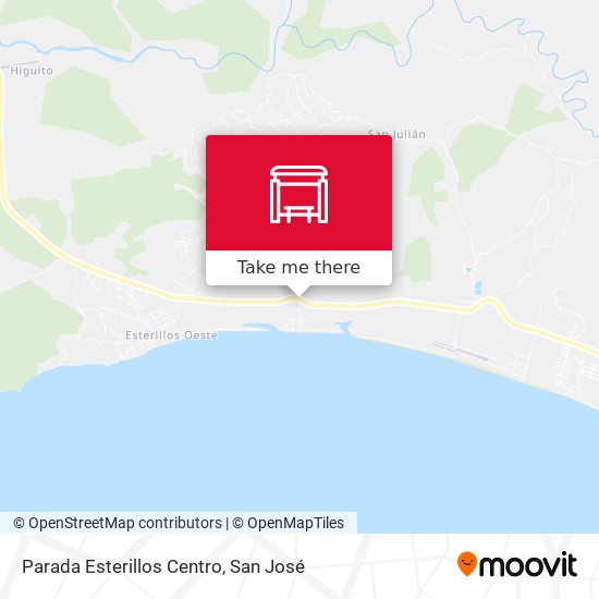 Parada Esterillos Centro map