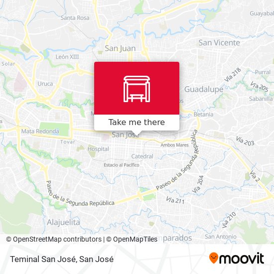 Mapa de Teminal San José