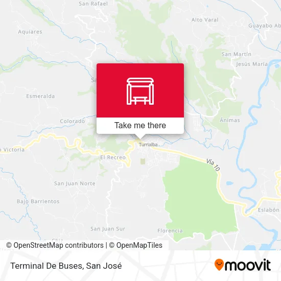 Mapa de Terminal De Buses