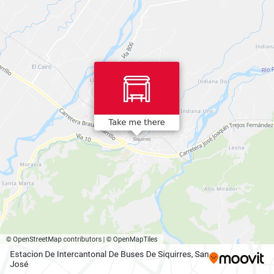 Estacion De Intercantonal De Buses De Siquirres map