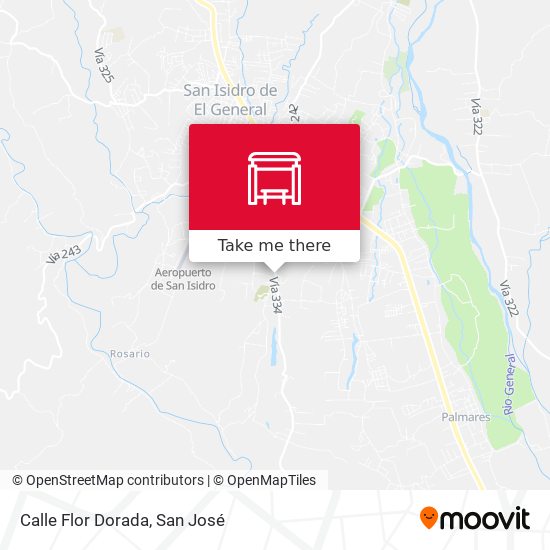 Mapa de Calle Flor Dorada