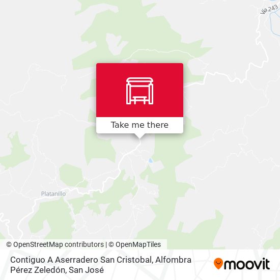 Contiguo A Aserradero San Cristobal, Alfombra Pérez Zeledón map