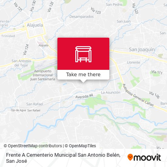 Frente A Cementerio Municipal San Antonio Belén map