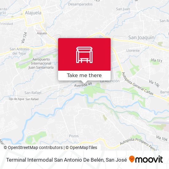 Mapa de Terminal Intermodal San Antonio De Belén