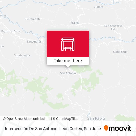 Intersección De San Antonio, León Cortés map
