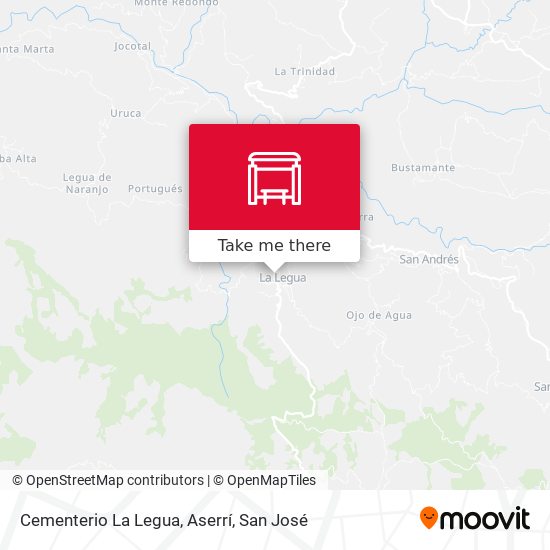 Cementerio La Legua, Aserrí map