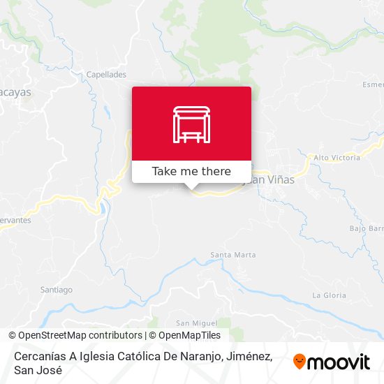 Cercanías A Iglesia Católica De Naranjo, Jiménez map