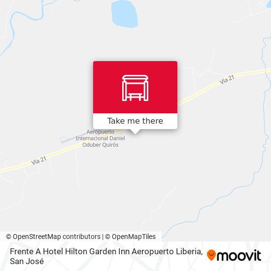 Frente A Hotel Hilton Garden Inn Aeropuerto Liberia map