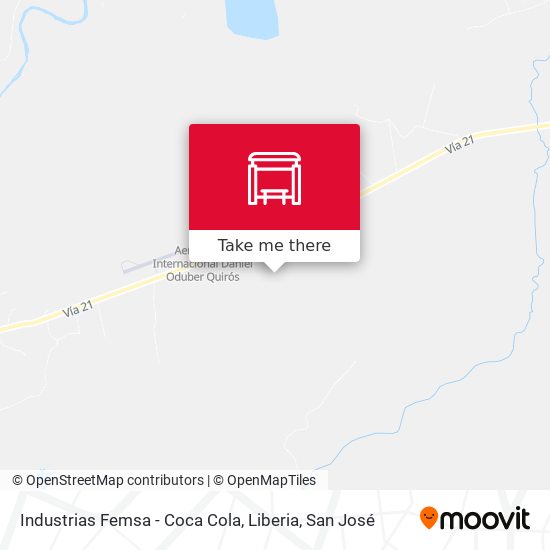 Industrias Femsa - Coca Cola, Liberia map