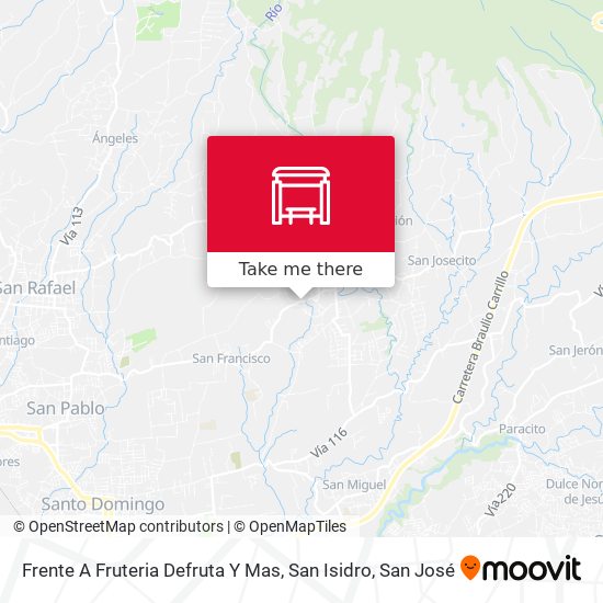 Frente A Fruteria Defruta Y Mas, San Isidro map