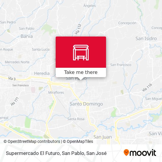 Supermercado El Futuro, San Pablo map