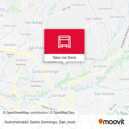 Automercado Santo Domingo map