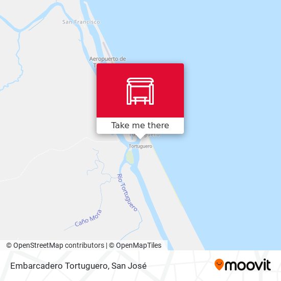 Mapa de Embarcadero Tortuguero