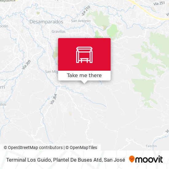 Terminal Los Guido, Plantel De Buses Atd map