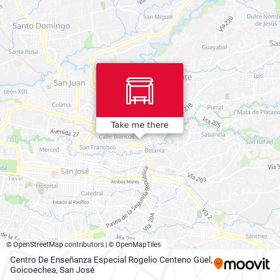 Centro De Enseñanza Especial Rogelio Centeno Güel, Goicoechea map