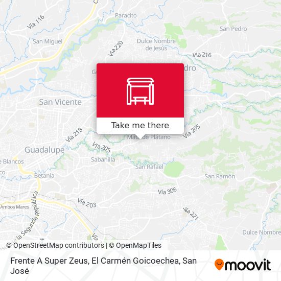 Frente A Super Zeus, El Carmén Goicoechea map