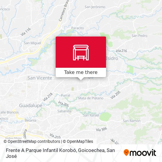 Mapa de Frente A Parque Infantil Korobó, Goicoechea