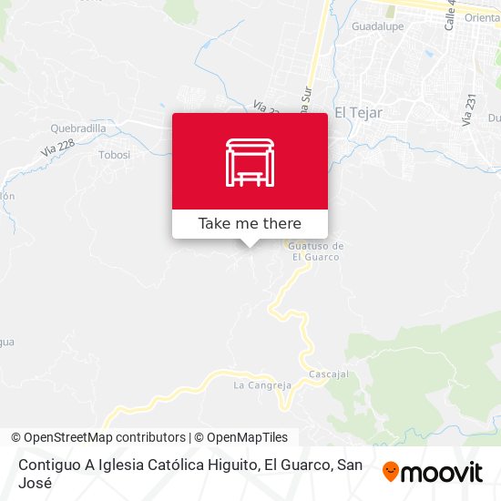 Contiguo A Iglesia Católica Higuito, El Guarco map