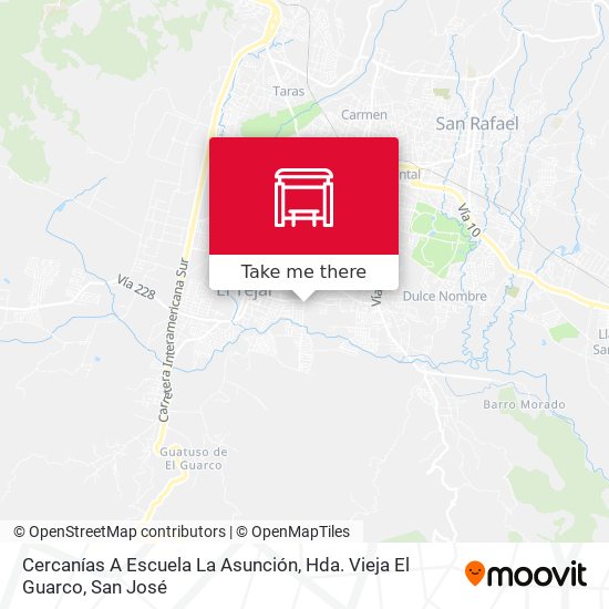Cercanías A Escuela La Asunción, Hda. Vieja El Guarco map