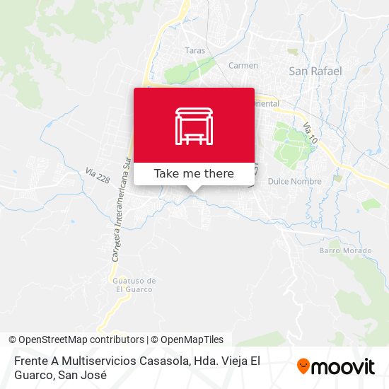 Frente A Multiservicios Casasola, Hda. Vieja El Guarco map