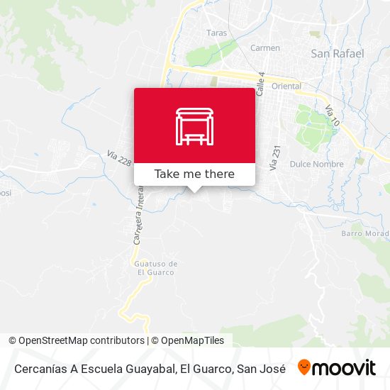 Cercanías A Escuela Guayabal, El Guarco map