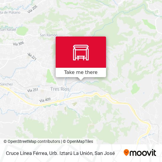 Cruce Línea Férrea, Urb. Iztarú La Unión map